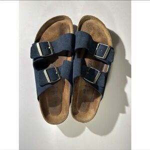 New Birkenstock Arizona Navy Blue Suede 41
